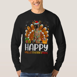 Belgian Shepherd Dog Halloween Christmas Hallothan T-Shirt