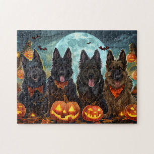 Belgian Shepherd Halloween Spooky Jigsaw Puzzle