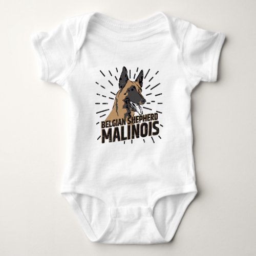 Belgian shepherd _ Malinois Baby Bodysuit