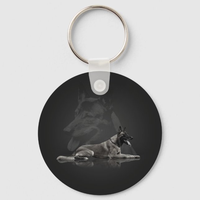 Belgian shepherd - Malinois Keychain (Front)