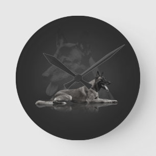 Belgian shepherd - Malinois Round Clock