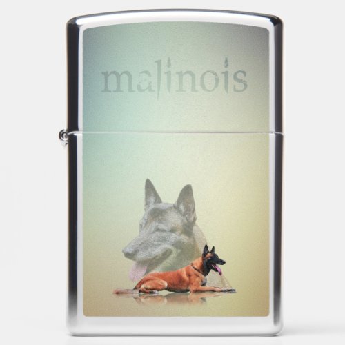 Belgian shepherd _ Malinois Zippo Lighter