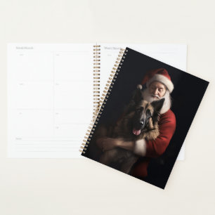 Belgian Shepherd Santa Claus Festive Christmas Planner