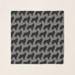 Belgian Shepherd Silhouettes Pattern Scarf<br><div class="desc">Belgian Sheepdog Lover's Scarf</div>