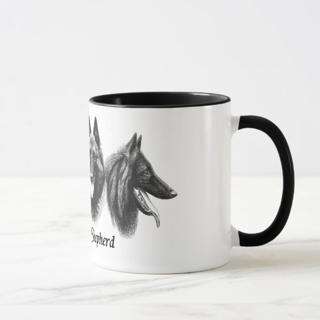 Belgian Shepherd Tervuren Malinois Groenendael Mug (Right)