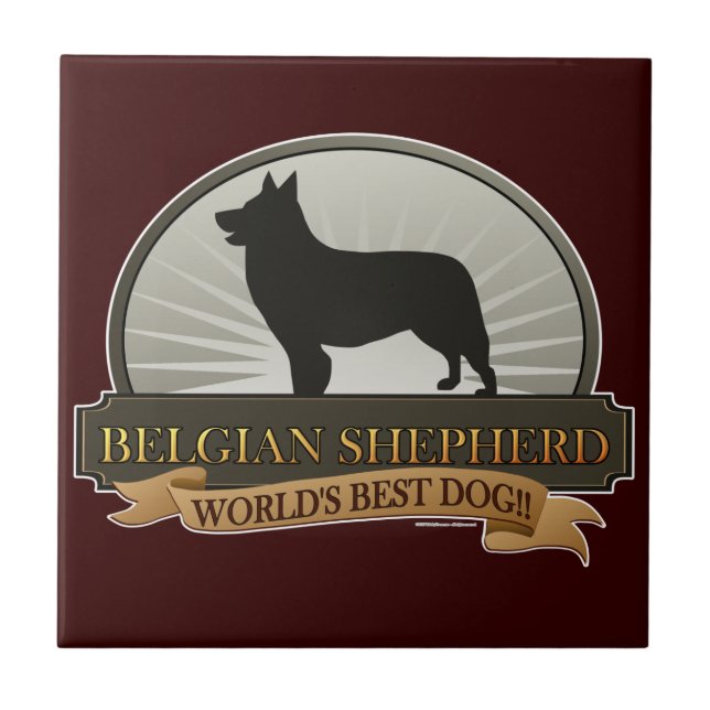 Belgian Shepherd Tile (Front)