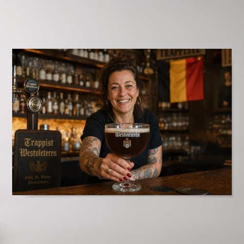 Belgian Tavern Toast by the Barmaid Poster