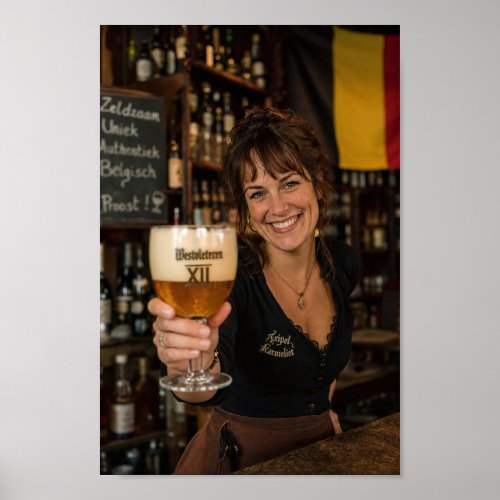 Belgian Tavern Toast with Tripel Poster