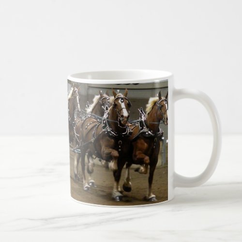 Belgian team in harness mug