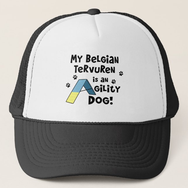 Belgian Tervuren Agility Dog Trucker Hat (Front)