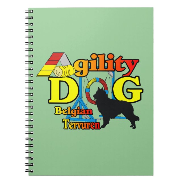 Belgian Tervuren Agility Notebook (Front)