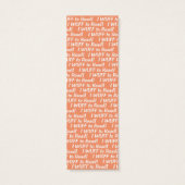 Belgian Tervuren Apricot Bookmark (Back)