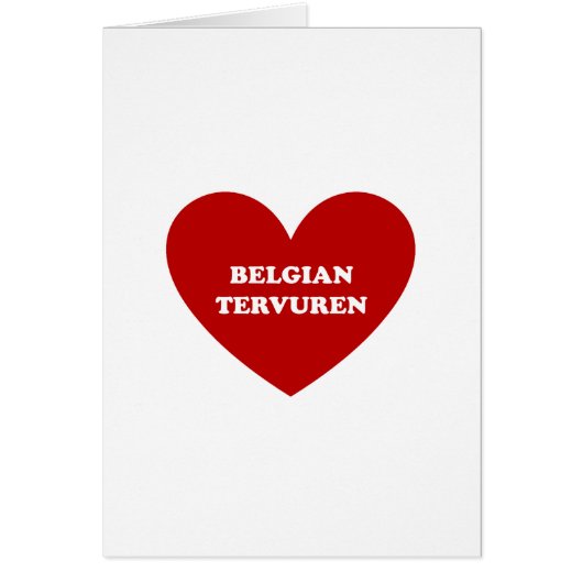 Belgian Tervuren Cards (Front)