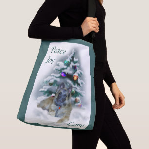 Belgian Tervuren Christmas Crossbody Bag
