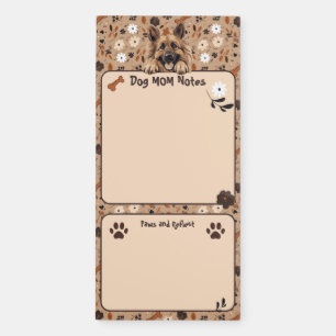 Belgian Tervuren Dog Mom Notes Paws & Reflect Magnetic Notepad