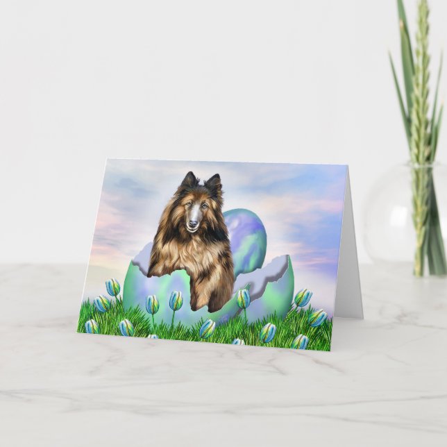 Belgian Tervuren Easter Card (Front)