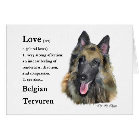 Belgian Tervuren Gifts Cards (Front Horizontal)