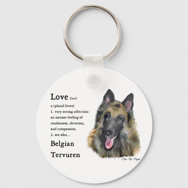 Belgian Tervuren Gifts Keychain (Front)