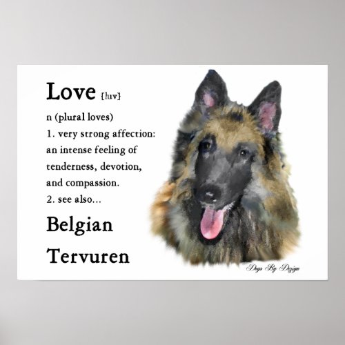 Belgian Tervuren Gifts Poster