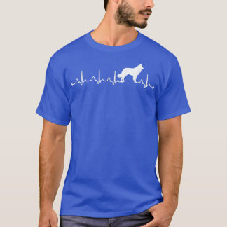 Belgian Tervuren Heartbeat EKG Funny Dog Mom 41 T-Shirt