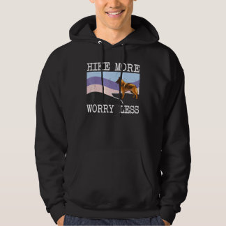 Belgian Tervuren Hike More Worry Less Graphic Hiki Hoodie
