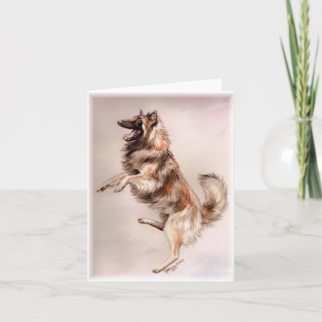 Belgian Tervuren Jump! Card (Front)