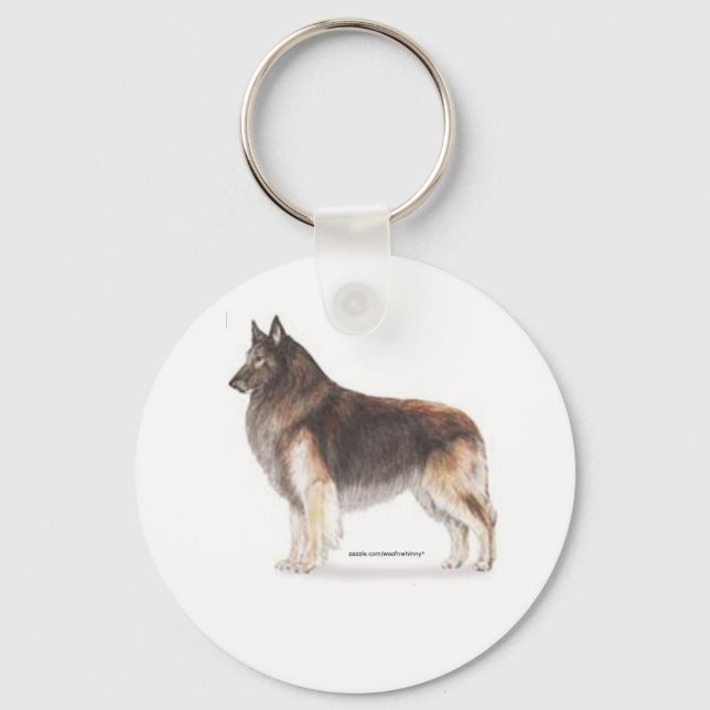 Belgian Tervuren Keychain (Front)