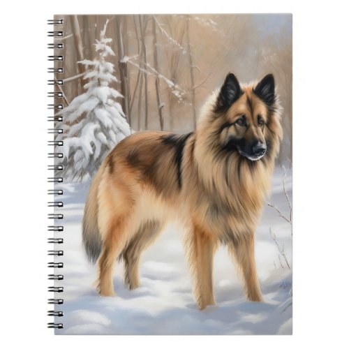 Belgian Tervuren Let It Snow Christmas  Notebook