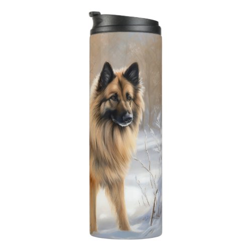 Belgian Tervuren Let It Snow Christmas  Thermal Tumbler