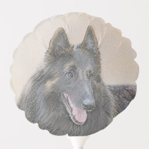 Belgian Tervuren Painting - Cute Original Dog Art Balloon