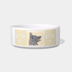 Belgian Tervuren Painting - Cute Original Dog Art Bowl