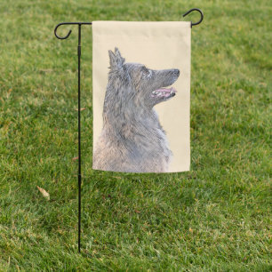 Belgian Tervuren Painting - Cute Original Dog Art Garden Flag