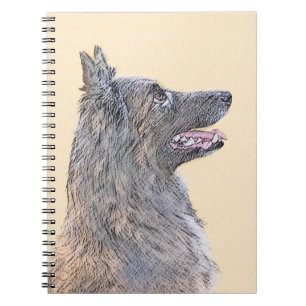Belgian Tervuren Painting - Cute Original Dog Art Notebook