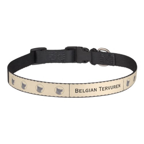 Belgian Tervuren Painting _ Cute Original Dog Art  Pet Collar
