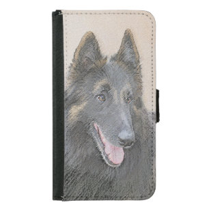Belgian Tervuren Painting - Cute Original Dog Art Samsung Galaxy S5 Wallet Case
