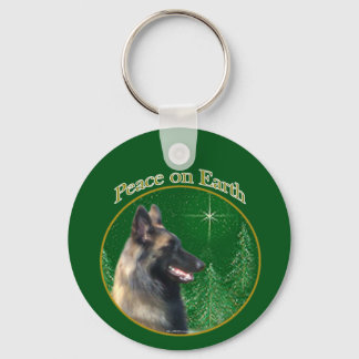 Belgian Tervuren Peace Keychain