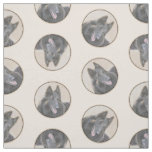 Belgian Tervuren Shepherd Fawn Painting Dog Art Fabric