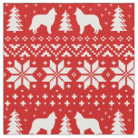 Belgian Tervuren Silhouettes Christmas Holiday Fabric