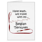 Belgian Tervuren Travel Leash (Front)