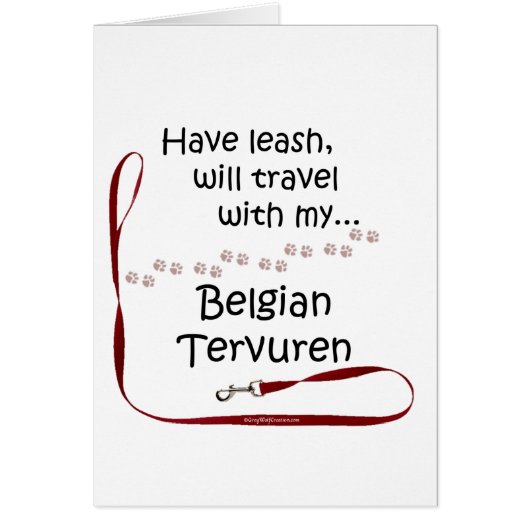 Belgian Tervuren Travel Leash (Front)