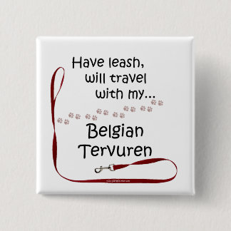 Belgian Tervuren Travel Leash - Button