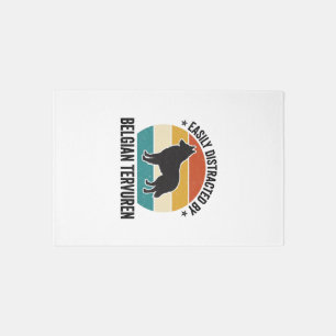 Belgian Tervuren Vintage Dog Lover Shirt Design_1 Rug