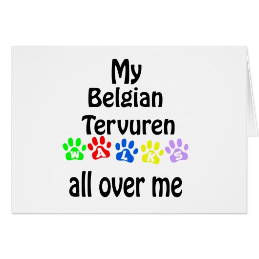 Belgian Tervuren Walks Design Cards (Front Horizontal)