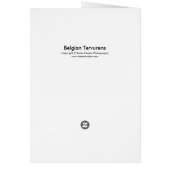 Belgian Tervurens Cards (Back)