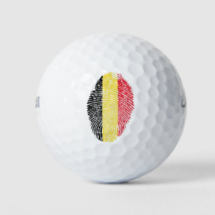 Belgian touch fingerprint flag golf balls