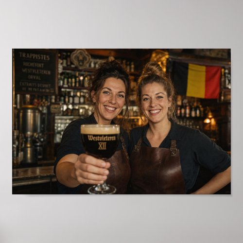 Belgian Trappist Barroom Welcome Poster