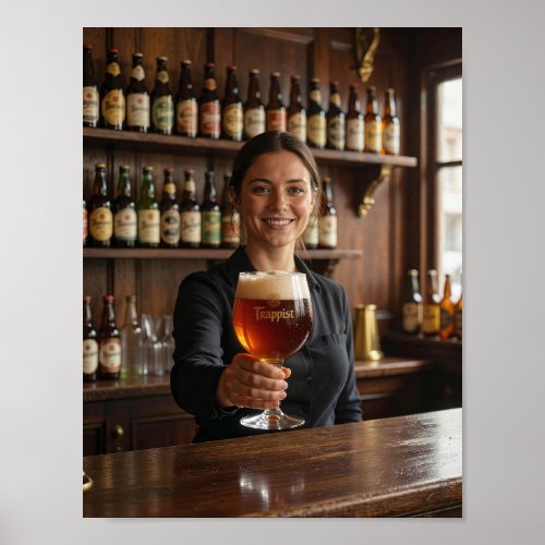 Belgian Trappist Tavern Welcome Poster