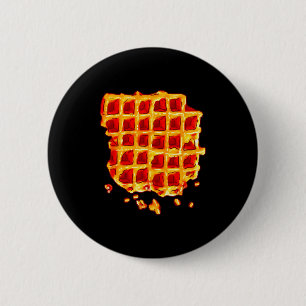 Belgian Waffle Syrup Breakfast Food Snack Waffle L Button