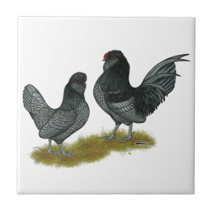 Belgian Watermaal Bantams Tile
