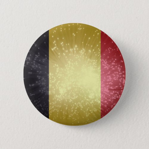 Belgi Belgium Flag Pinback Button